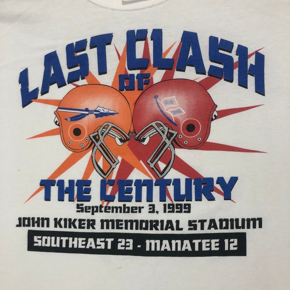 Last Clash of the Century Football Graphic Tee Shirt Gildan Men's Size XL